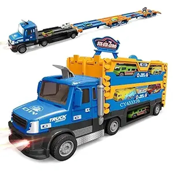 Carrier Truck & Racing Car set