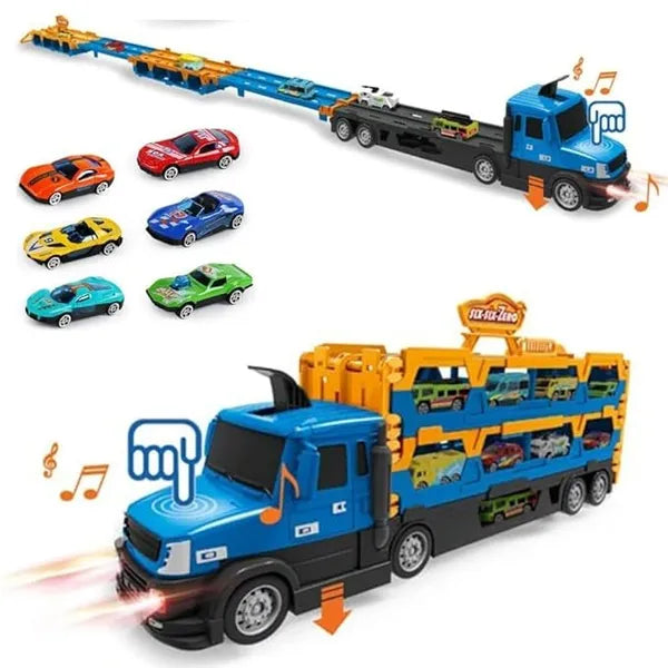 Carrier Truck & Racing Car set