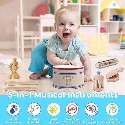 Woolen musical Drum Set